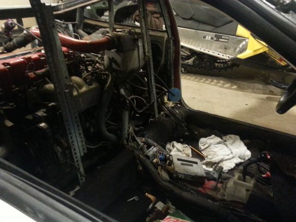 gutted the seats and removed the rear firewall