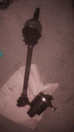 The driver side axle.