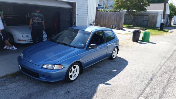 Turbo jdm gsr on 9psi on a bull shit a** ebay turbo and nasty piping made 275whp open down pipe. 550cc injectors 93oct arp head studs walbro fuel pump tuned on Neptune. My little daily driver. Lowered on skunk 2 springs