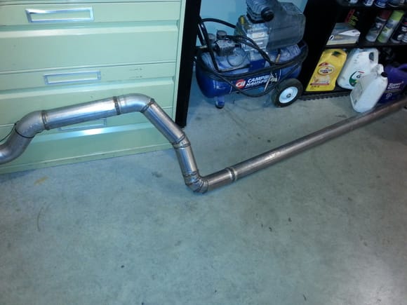 I built this 3" exhaust, fabed it while laying on my back on a creeper under my car. Was the most frustrating part of this build so far. Buddy gave me a muffler for free so this whole exhaust was like 30$
