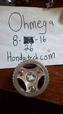 Bisimoto d series adjustable cam gear.
Bought one of the first few so he autographed it. Includes cam key.
*Unused*
$135