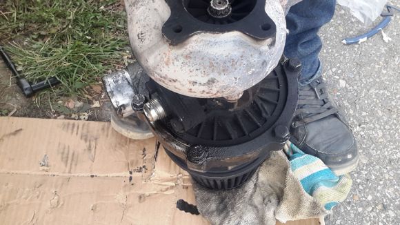 Not too much more shft play. Oily but i think the majority of my smoking was from rings/valve seals. Might replace turbo.