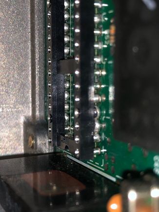 Header swelling (some pins touching)
