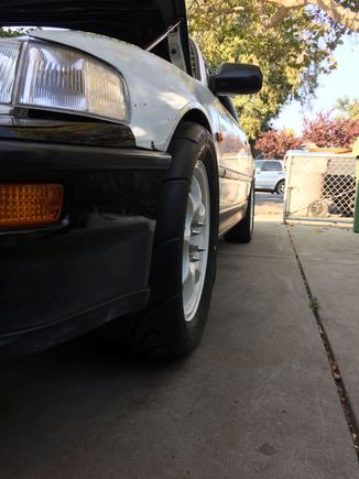 Picked up 2 225/50 advan ao48s and damn what a difference these made over my 205/50 nitto nto5  