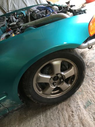 Like a two finger gap way too low can’t even turn without rubbing everything haha.