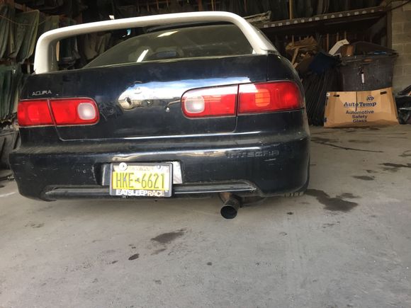 Mounted my dB8 itr exhaust.   Idk.  I don’t love the fitment.   Wonder if the shop didn’t do something right. 
