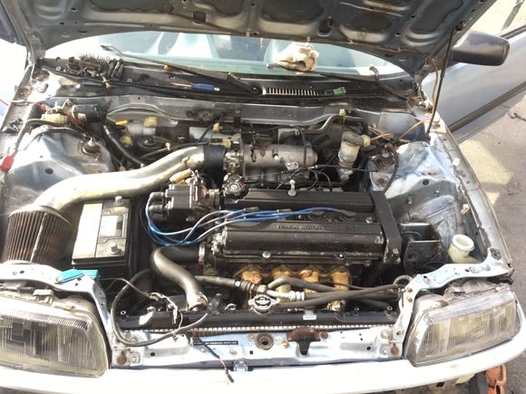 Got her all the way in. Got some yonaka mounts for now but I will be upgrading to hasport when the motor comes back out.
