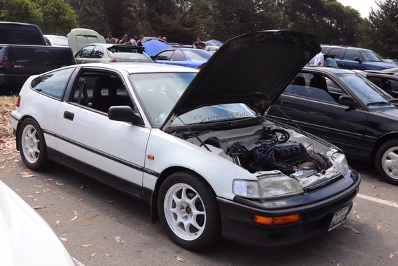 Took her out to cruise 2 Cruz last weekend and had a blast. Had great feedback on her. It was probably the longest I have ever drove her about 100 miles round trip. I have found we have a little over heating issue. I believe it’s really just from heat soak and it’s been pretty hot here. I pulled the manifold off to go get it ceramic coated. Going to build a fan shroud and try to make an intake for the turbo. 