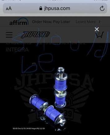 I seen these but i think they would have fit my original oem control arms but not the HardRace control arms.