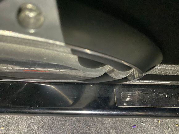 Yes, there is space. At full bass it does not hit. 