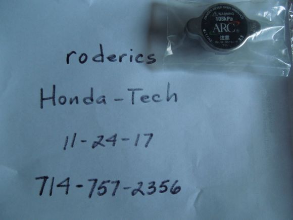 New ARC radiator cap.
$200 shipped