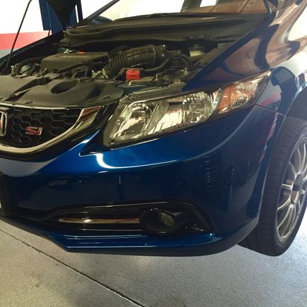 Before install of tow strap.