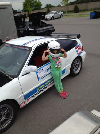 Grand daughter eager to race!