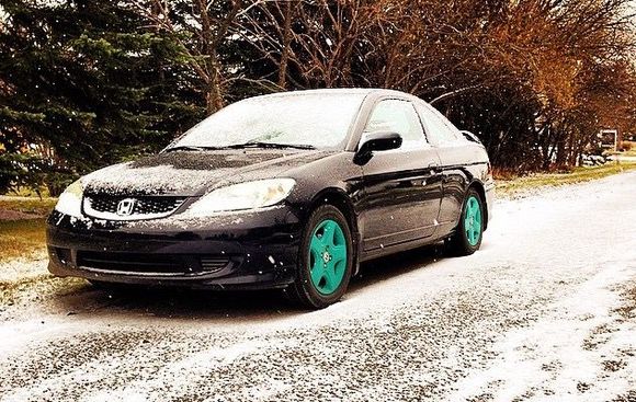 Plastidiped the wheels teal because I thought it was going to be bright and awesome...it wasn't