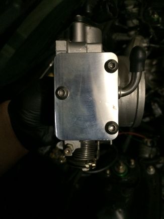 I added block off plates the the TB and Manifold hoping to solve my idle issues.