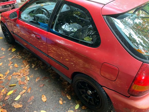 If I can't push these dents out with the new tools I'm just going to lay bondo over them and paint. 