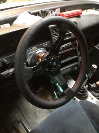 Nardi wheel installed.