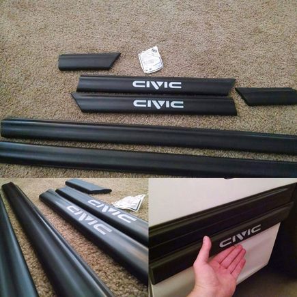 Heres a few items i picked up for the hatch 
Bnib rare CIVIC body moldings