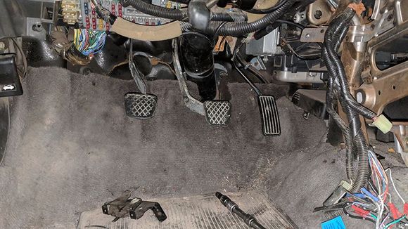 Shot under the dash of the new pedals cause you guys have never seen this before