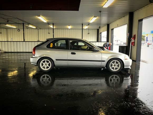 heres a pic of my car at Pocono raceway!