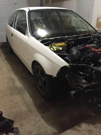 CAR IS HOME.!! time to rip out old crusty dash for new