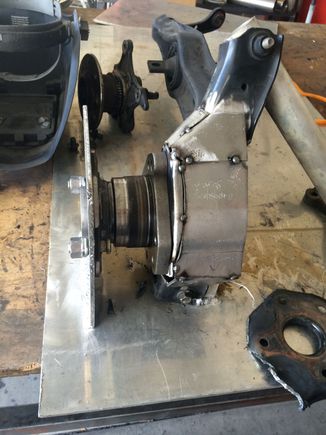 In the jig.
