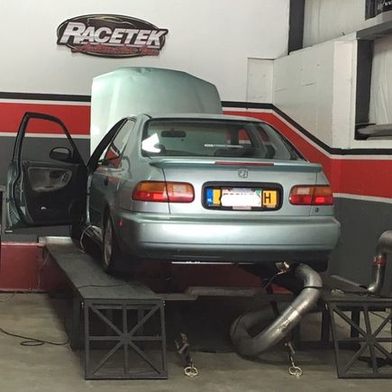 The day she hit the dyno and got tuned!