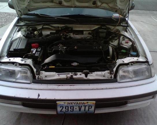 finally it was run since new trans from crx for $60 but still little problem when shift to 3 from 2 but better than nothing
