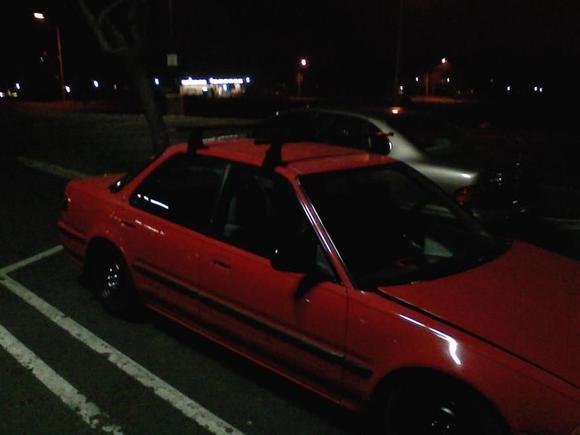 The night I picked up my THULE Rack.