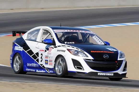 2010 mazda3 makes racing debut at speed world challenge finale