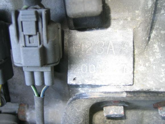 Yea you read right, it says h23a.