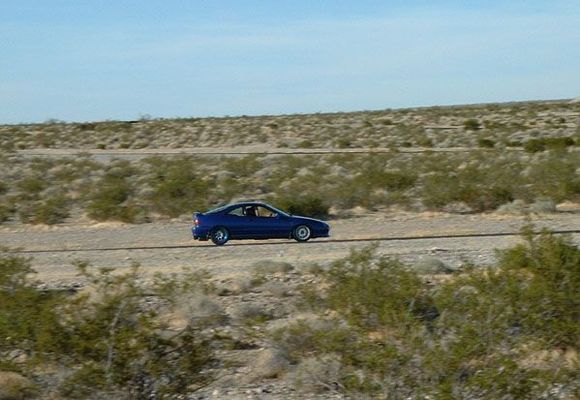 051105  113: Nov '05 Spring Mountain Raceway, Pahrump, NV. Freshly resurfaced/tarred track blows... I've been cleaning tar out of my engine bay for years now... OMG!