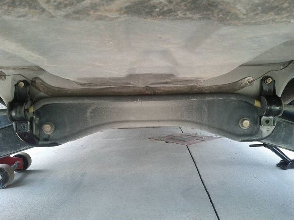 Before new sway bar went on.