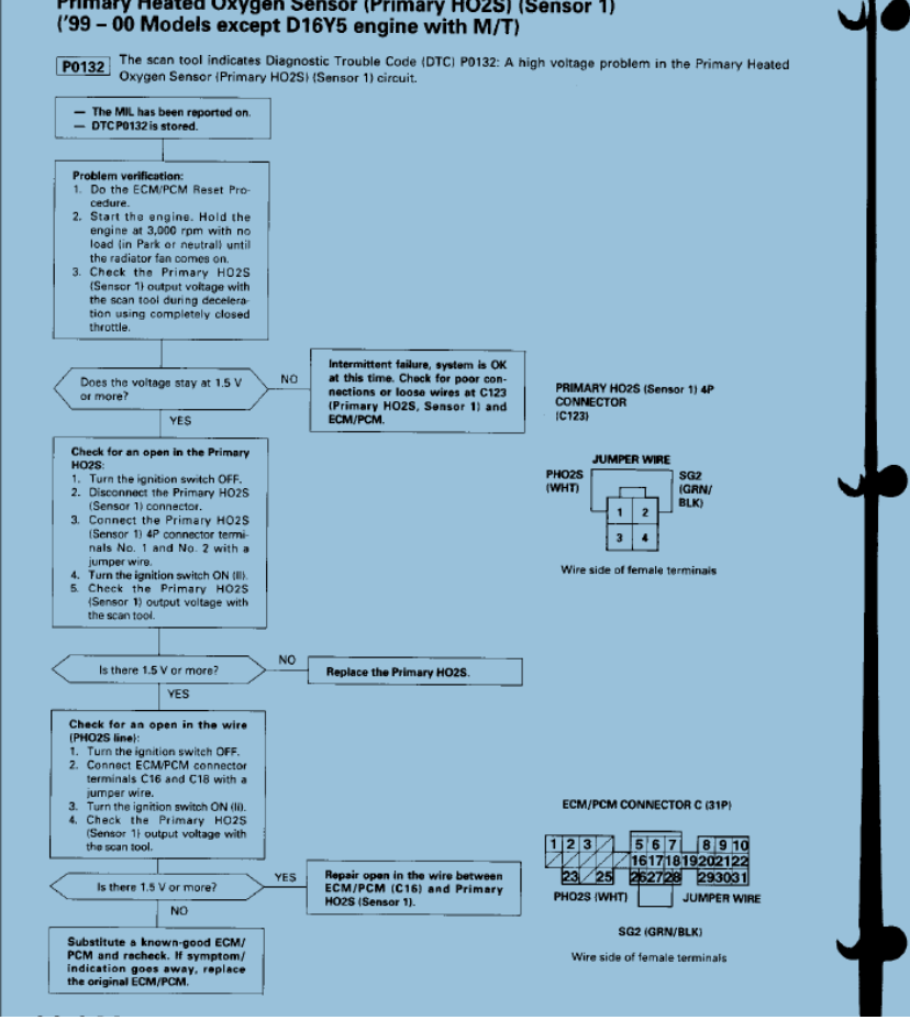 ecu to o2 sensor wiring diagram d16y7 auto po132 cel. - Honda-Tech