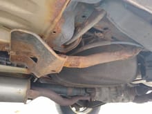 Drivers side subframe/floor pan reinforcement bar (bolt on) soon to fall off