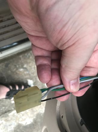 Original speaker plug and wiring
