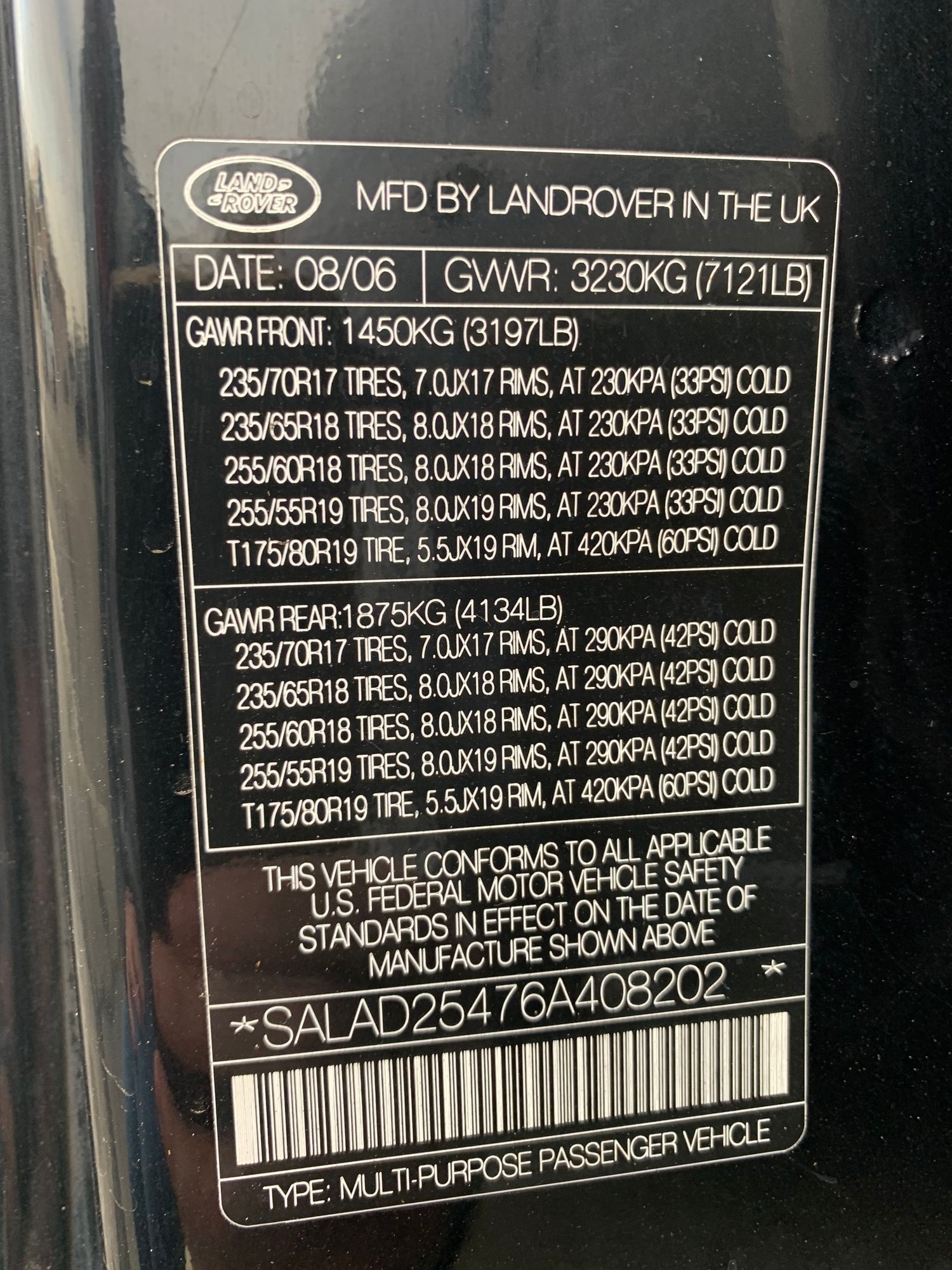 2006 Land Rover LR3 - 2006 Land Rover LR3 SE - Used - VIN SALAD25476A408202 - 232,070 Miles - 8 cyl - AWD - Automatic - SUV - Black - Summit, NJ 07901, United States