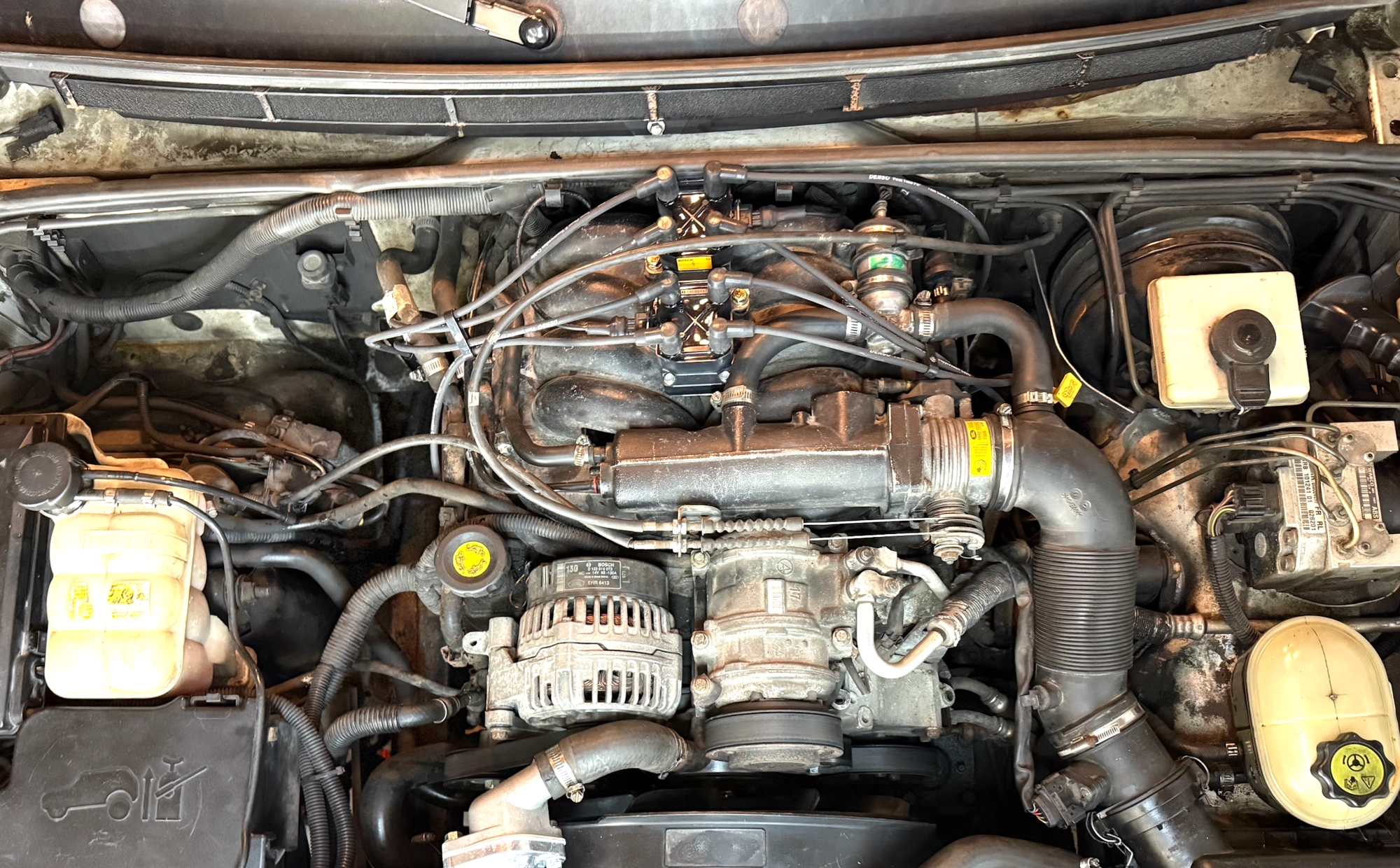 Top view of the final setup - note the orientation and direction of the clips