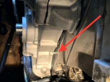 Other dowel pin - seems to be less tight than the upper pin 