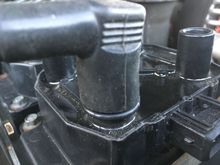 Wire installed then let O-ring slide upwards to the boot.