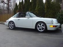 91 C4 964 Targa. Stock except for H&amp;R lowering springs and new wheels and tires