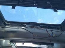 Roof of car with headliner out.  Be sure to check for any leaks or rust and take care of them.  Check drain nipples on sunroofs and make sure they aren't plugged.