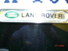 Bad picture of License Plate frame.  I am not the photographer.