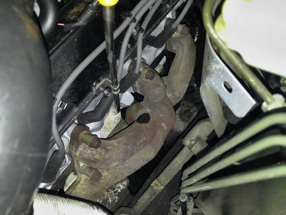 source of exhaust leak driver's side.