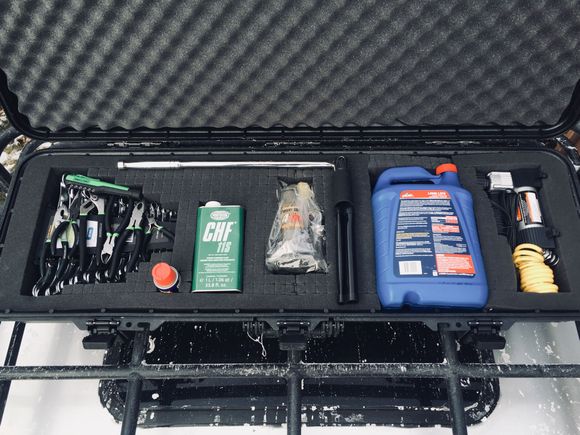 Regular roof rack daily kit.  Some hose extensions and clamps notbin picture yet.