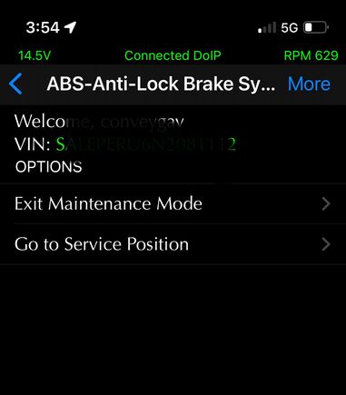 GAP IiD ABS service mode 