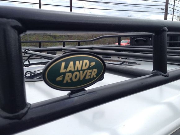 I used a spare emblem and glued it on the rack. It look nice and somewhat part of the discovery too.