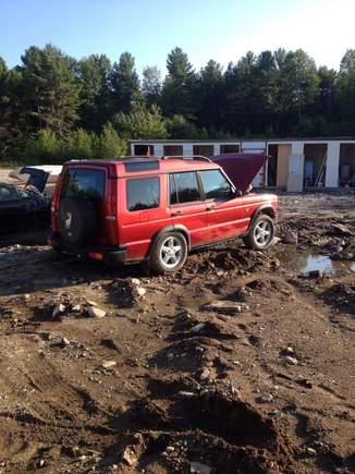 Sitting in the scrap yard where I found it