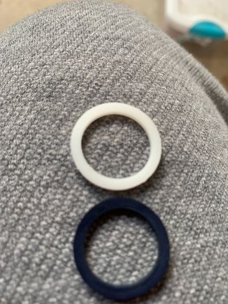 These are the plastic rings that possibly got pulled from tank?