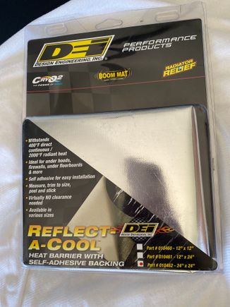 This is the DEI product I chose to try out on the air box and tube. Initially I tried to go cheap and bought an off brand tape but it came off after a week. We’ll see how this does. 